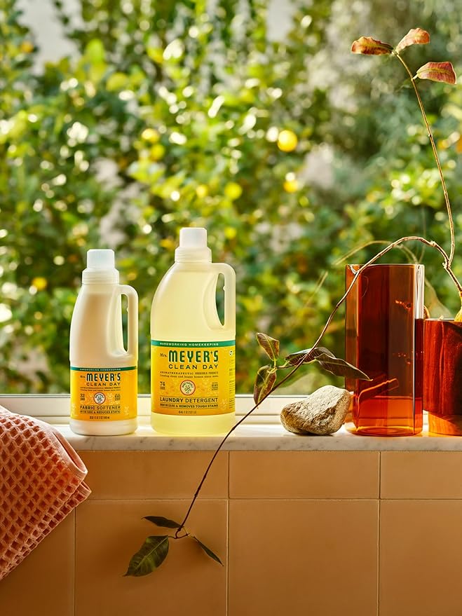 MRS. MEYER'S CLEAN DAY Laundry Detergent, Honeysuckle, 64 Fluid Ounce