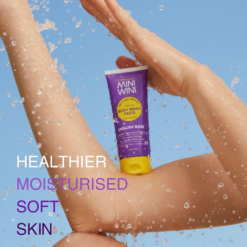 Aloe-Based 2-in-1 Body Wash Paste - Waterless Shower Gel for Face & Body | TSA Approved, Vegan, 100g (3.2 fl oz)
