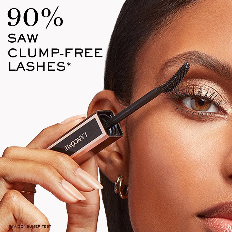 Lancôme Lash Idôle Lash-Lifting & Volumizing Mascara – Instant Volume, Length & Lift – Smudge-Proof, 24H Wear, Lengthening Mascara, Travel Size – Black Mascara