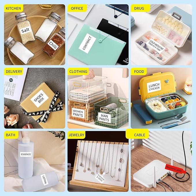 200 Pcs Cable Labels - Waterproof Wire Cord Label, Tear Resistant Wire Labels, Self Adhesive Cord Organizing Label, for Cable Management, Compatible with PUQU AQ20 Label Makers(Red) 30 * 90mm