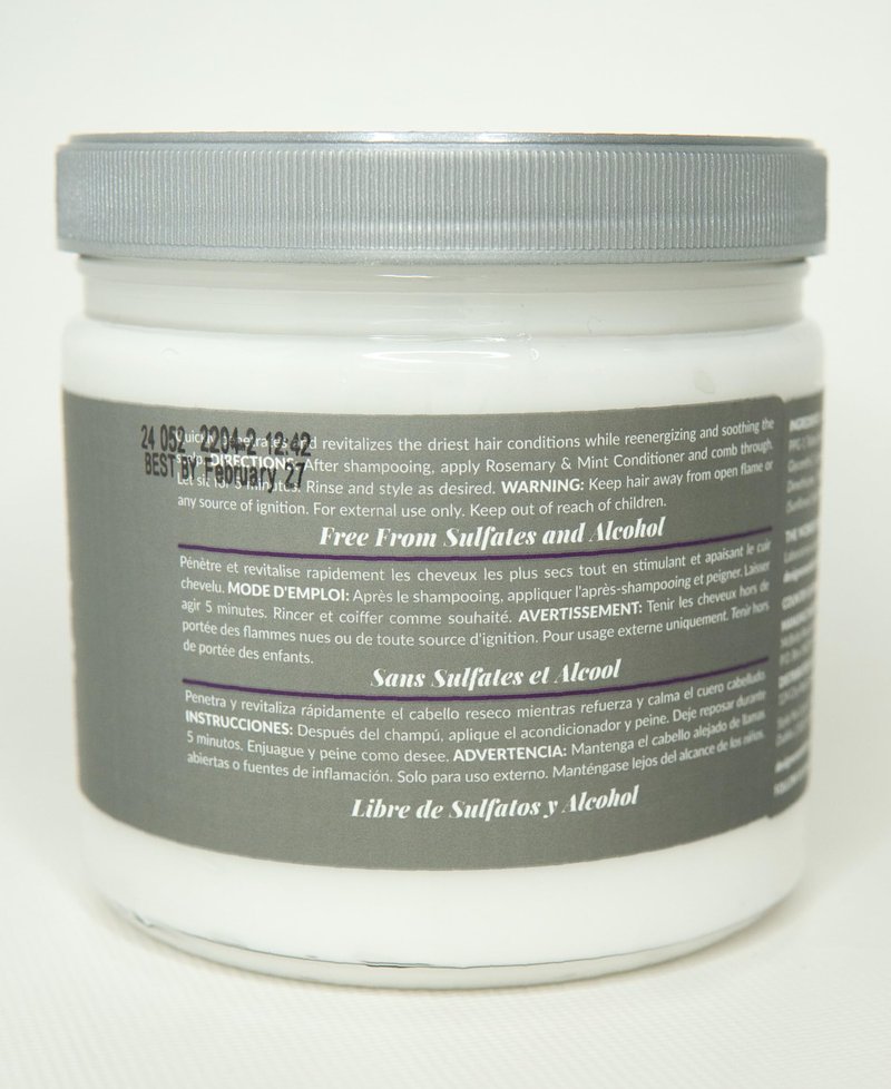 Design Essentials Rosemary & Mint Stimulating Super Moisturizing Conditioner for Dry, Thick, or Brittle Hair; Sulfate-Free, Stimulates Scalp, Moisturizes Hair, 32 Oz