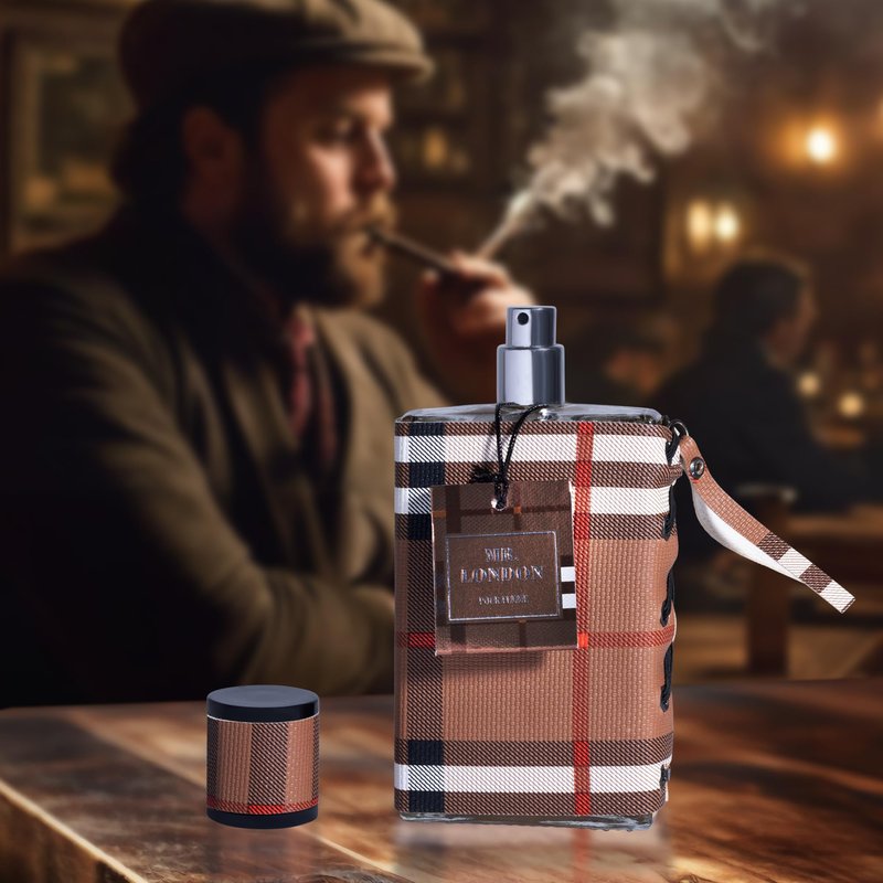 Mr London for Men Eau De Parfum - Refined Amber Woody Fragrance - Fresh & Masculine Bergamot, Lavender & Warm Cinnamon - Unique Tones Combine Tobacco Leaves, Guaiac Wood & Oak Moss - 100ml Bottle