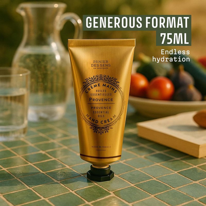 Provence Citrus Hand Cream - Moisturizing Lotion for Dry Skin | 97% Natural Ingredients, 2.5 Fl Oz
