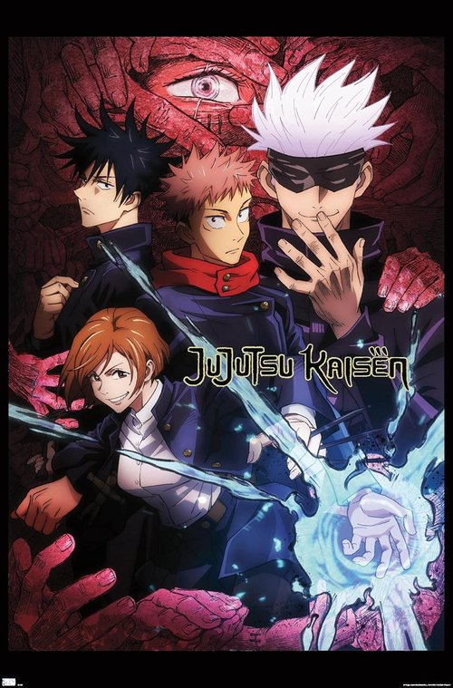 Jujutsu Kaisen Wall Poster - Stunning One Sheet Design, 34L x 22.4W, Unframed