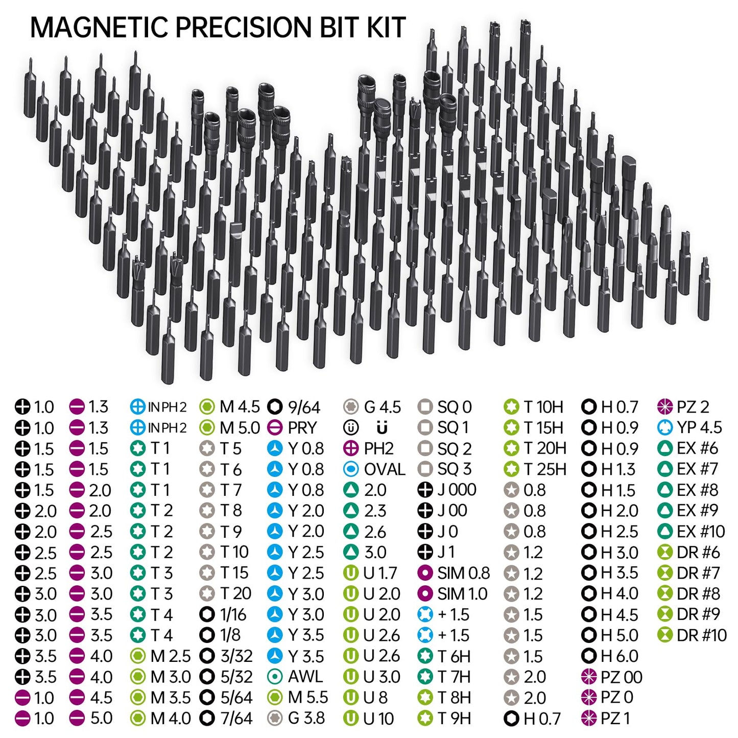 Mini Precision Screwdriver Set,JAKEMY 180 in 1 Laptop Screwdriver Repair Tool Kit,Magnetic Multi-Bit Tiny Screwdriver Bit Kit for DIY,Computer,PS5,Xbox,RC Car,Jewelers,Glasses,Watch,Home