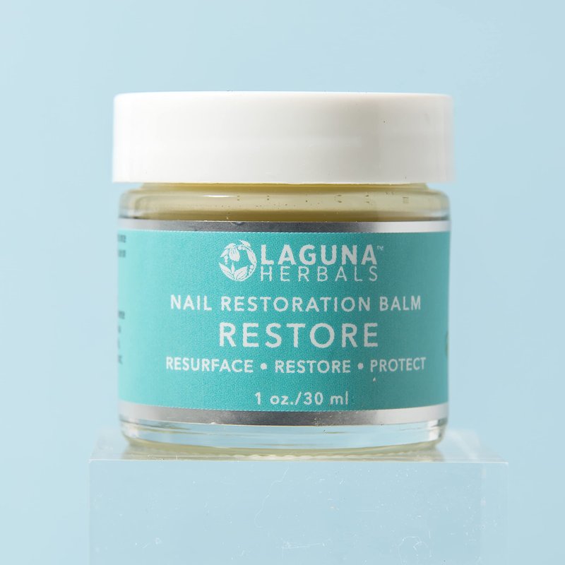 Laguna Herbals Restore Nail Balm with Herbal extracts for Long, Strong, Flexible and Healthy Nails.