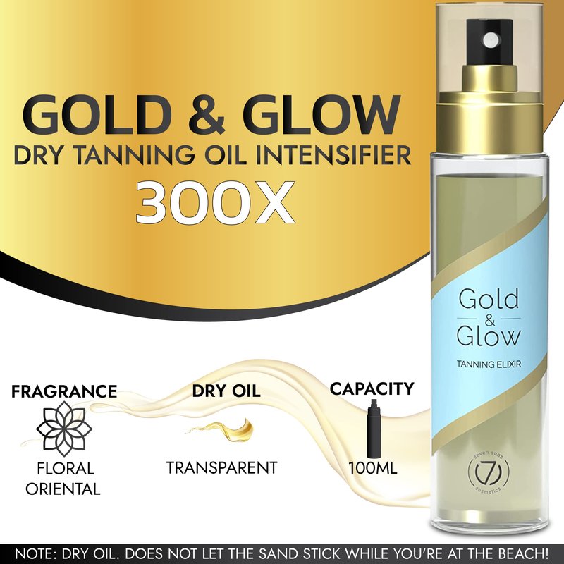 Dry Tanning Oil Spray, Tan Accelerator, For Indoor Tanning & Beach Use - 3.4 Fl Oz