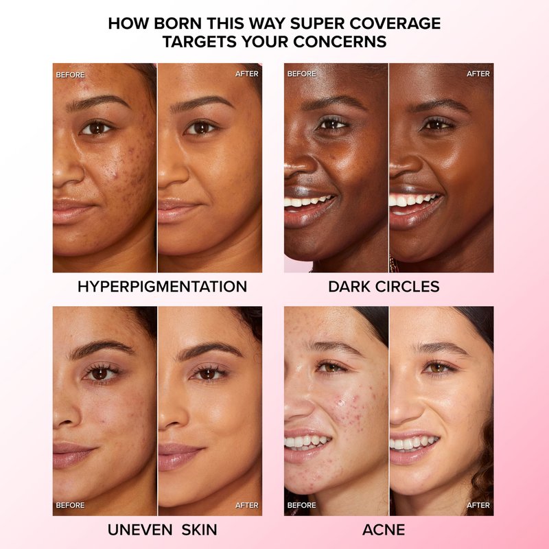 Too Faced Born This Way Super Coverage Multi-Use Concealer | Full-Coverage Hydrating Concealer for Dark Circles & Blemishes with Natural Finish | Hyaluronic Acid & Coconut Water, Almond, 0.45 Fl Oz