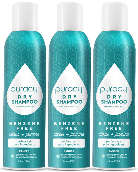 Puracy Natural Dry Shampoo For Women - Plant-Powered Cleansing Volumizing Revitalizing Dry Shampoo As Seen on TikTok, Benzene-Free, Non-Toxic, Oil Absorbing for All Hair Types (Citrus & Jasmine, 18oz)