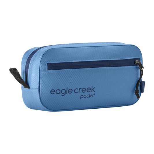 Eagle Creek Pack-It Isolate Quick Trip - Compact Travel Toiletry Bag for Optimizing Luggage Space - Lightweight - Water-Resistant - Easy-Grab Zipper - Sustainable Materials - X-Small - Blue Dawn
