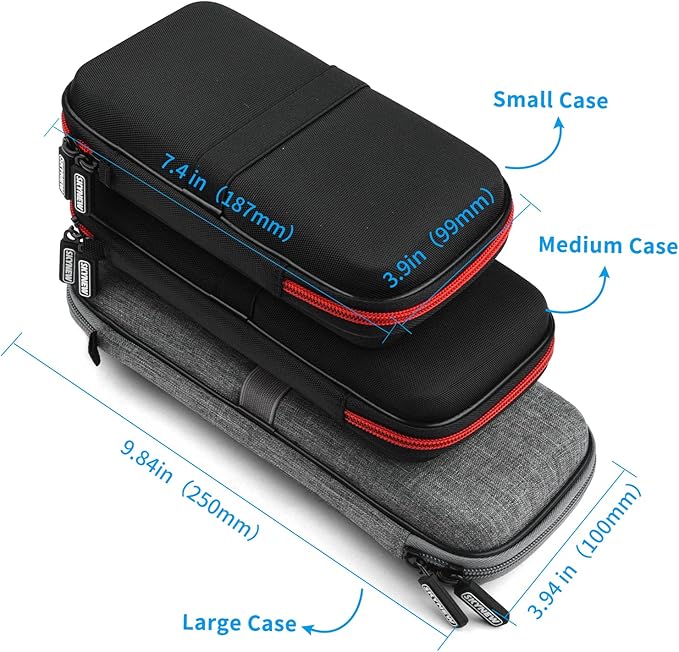SKYNEW Hard Travel Case for Ekrist/LanLuk Portable Charger Power Bank 25800mAh, Power Bank Case for Anker PowerCore 10000mAh, Samsung T7 Touch and Seagate Portable 2TB