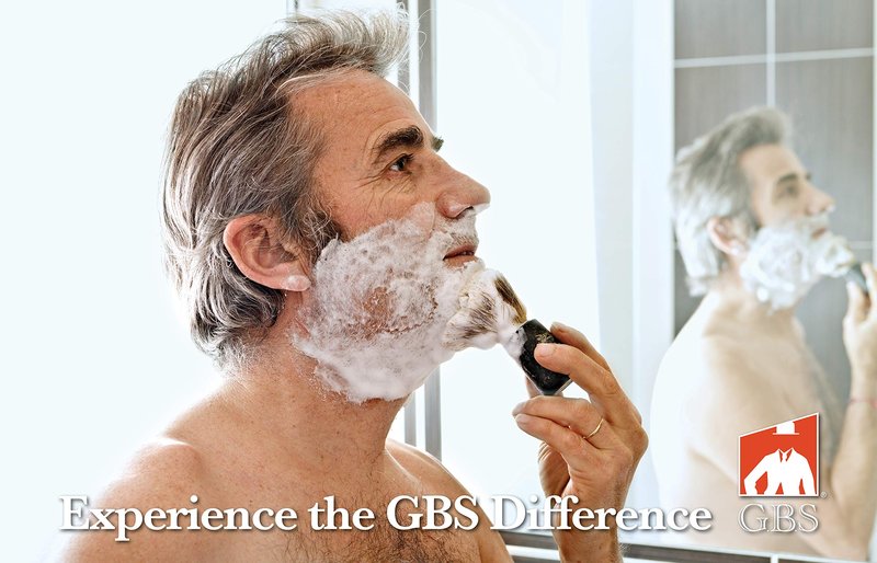 G.B.S Heavy Duty Ceramic Shaving Bowl/Mug Strong Pommel Handle -3 Oz All Natural Soap Included, Accessory for Soaps and Creams- for Wet Shave Lovers (Ivory)