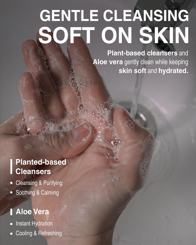 Pleuvoir Hand Wash Floral Musk - Hydrating Liquid Hand Soap - Creamy Musk Wildflower Garden Scent - Moisturizing with Hyaluronic Acid, Ceramides - Vegan, K-Beauty 10 fl.oz