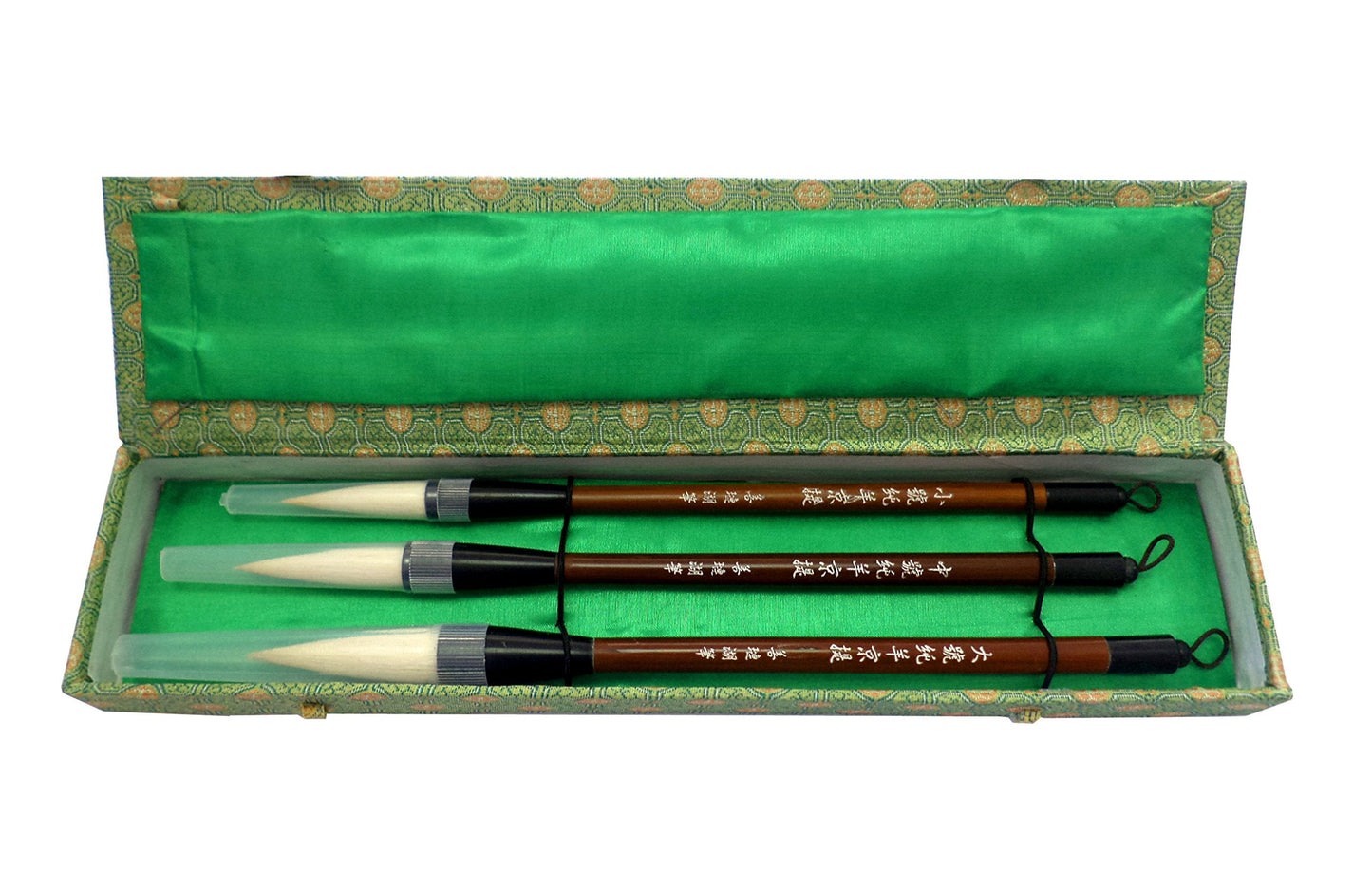 Art Advantage Brush Set White Goat Sumi 3pc, Chinese Calligraphy Brush, Sumi Brush, Calligraphy Set for Writing, Drawing, Painting, Chinese Brush Art Kit