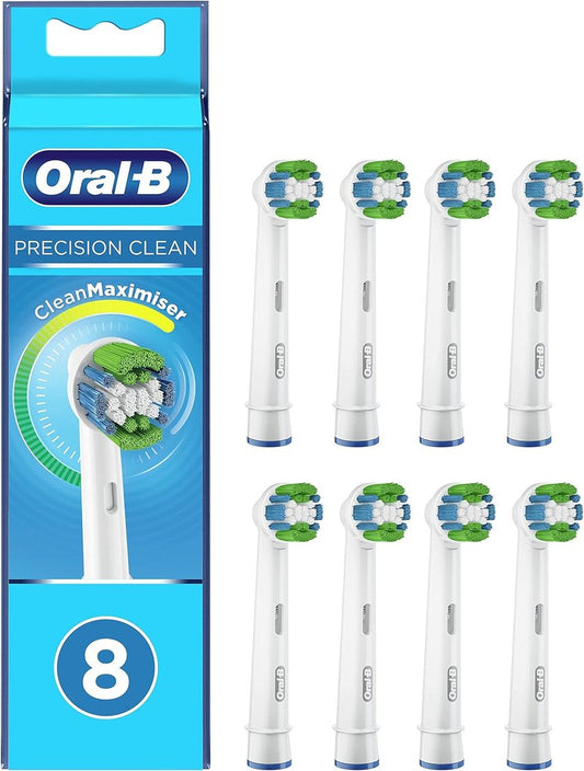 Oral-B Precision Clean Brush Heads - CleanMaximiser Bristles | Pack of 8