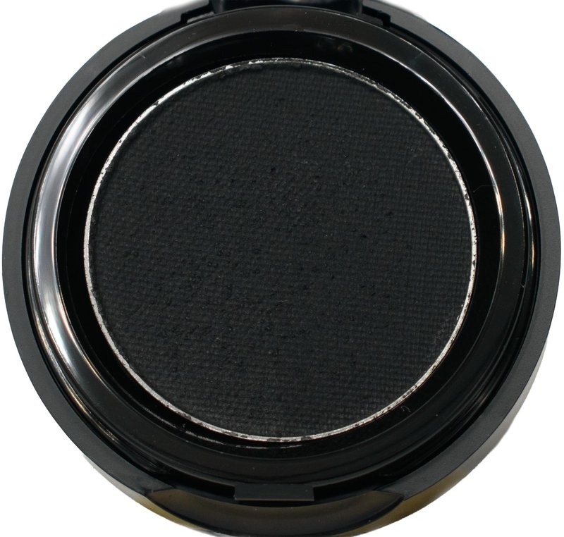 Pure Ziva Black Matte Cake Eyeliner & Pressed Eyeshadow, Water Activated Powder; Gluten & Cruelty Free