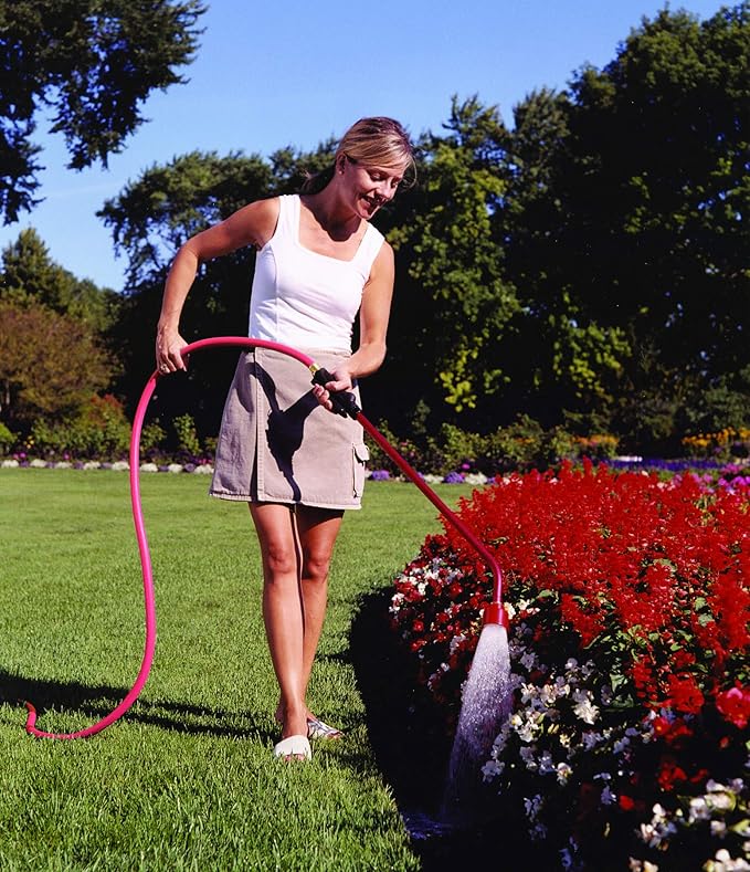 Dramm Touch-N-Flow Rain Wand â 30â Long, Blue â Full Watering Flow with Trigger-Style Shut-Off Valve & Lock â High-Flow, Gentle Spray for Gardens, Hanging Baskets & Flowerbeds