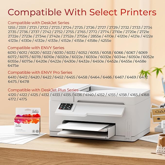 67XL Ink Cartridge (2-Black) Compatible for HP Ink 67 for HP 67XL Black Ink Cartridge High Yield for Deskjet 2700 2700e 2755e 2855e 2800e 2852e 2827e 4100e 4155e 4227e 4255e Envy 6055e 6455e Series
