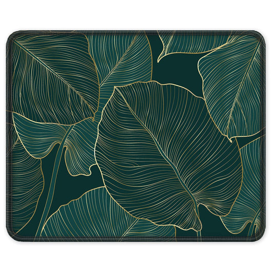 ITNRSIIET Mouse Pad with Stitched Edge Premium Textured Smooth Precise Operation Waterproof Washable Non-Slip Rubber Base Desktop Protection Mat, 10.2×8.3×0.12 inches, Palm Texture