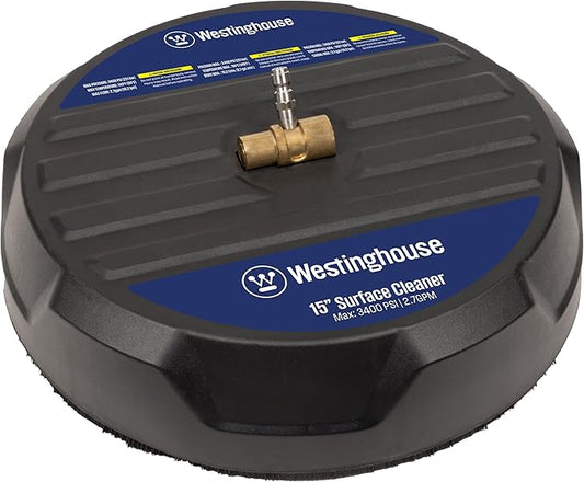Westinghouse Universal 15â Pressure Washer Surface Cleaner Attachment - 3400 Max PSI, 1/4â Connector - For Gas and Electric Pressure Washers