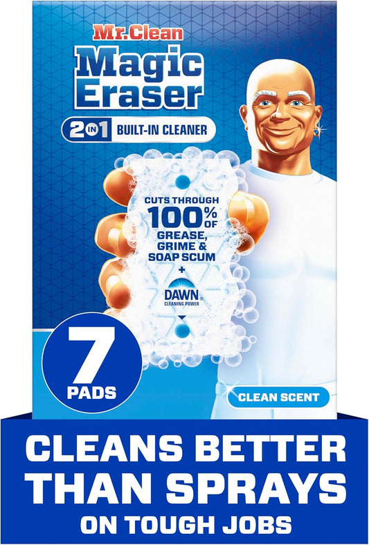Mr. Clean Magic Eraser - Ultra Foamy All-Purpose Cleaning Sponge | 7 Count for Walls, Sneakers & More