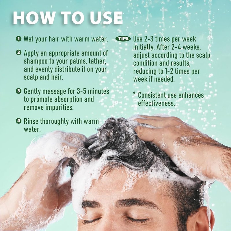 Antifungal Shampoo for Folliculitis & Seborrheic Dermatitis - Scalp Treatment with Salicylic Acid & Coconut Oil | 8.8 fl. oz