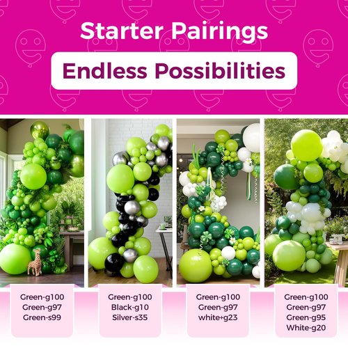 Bezente Lime Green Balloons 18 Inch- 30 Pack Large Thick Green Balloons Big Round Light Green Latex Balloons for Birthday Bridal Shower Dinosaur Jungle Party Decoration