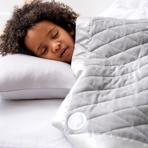 Dreamland Baby Premium Toddler Pillow and White Pillowcase, 13 x 18. Machine Washable, Ergonomic Kids Pillow + Ultra Soft Viscose Pillowcase. Mom-Owned US Business, Premium Materials