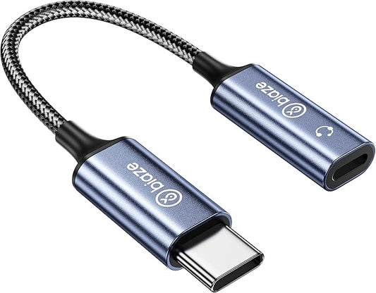Biaze USB C to Lightning Audio Adapter, USB Type C Male to Lightning Female Headphone Converter, Compatible with iPhone 16/15 Full Series, iPad Pro, iPad Air 6/5/4,MacBook (usb c to lightning adapter)