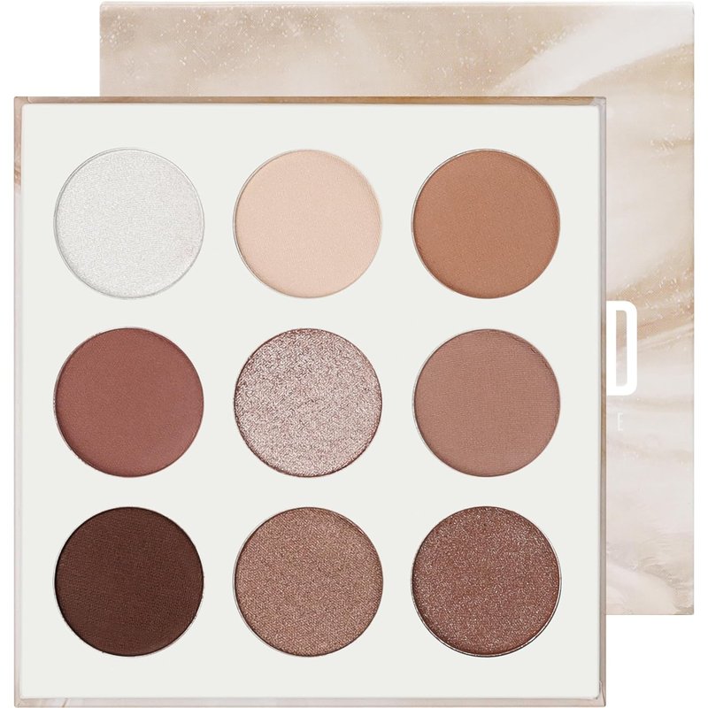 Docolor Neutral Eyeshadow Palette - 9 Colors for Stunning Nude & Brown Looks | Velvety, Highly Pigmented Finishes