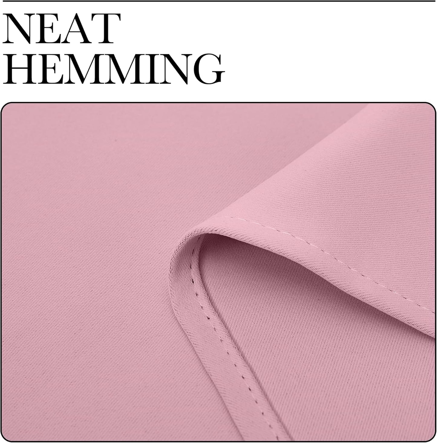 NICETOWN Blackout Curtains for Patio Glass Doors - Privacy Panel Drapes, Crystal Pink, 42" x 90" (1 Pair)