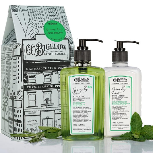 C.O. Bigelow Rosemary Mint Hand Care Gift Set - Hand Wash & Lotion | 10 Fl Oz, Moisturizing Duo