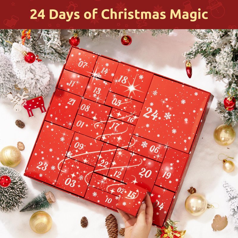 CADDISE Advent Calendar 2025-24 Days of Christmas Countdown Calendar, Skincare Gift Set, Self Care Beauty Gifts, Christmas Spa Gift Box for Teen Girls and Women