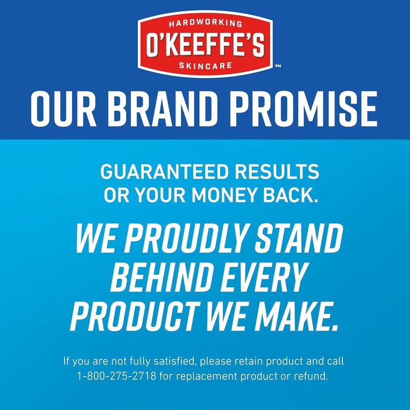 O'Keeffe's Foot Cream for Extremely Cracked Feet - 7 oz Tube | Moisturizing Repair Formula (2 Pack)