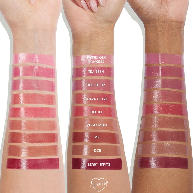 ColourPop So Juicy Plumping Lip Gloss Balm - Hydrating Lip Gloss & Balm Hybrid with Peptides - Non-Sticky Formula - Visibly Plumps Lips & Delivers Buildable Color - Berry Spritz (0.07 oz)