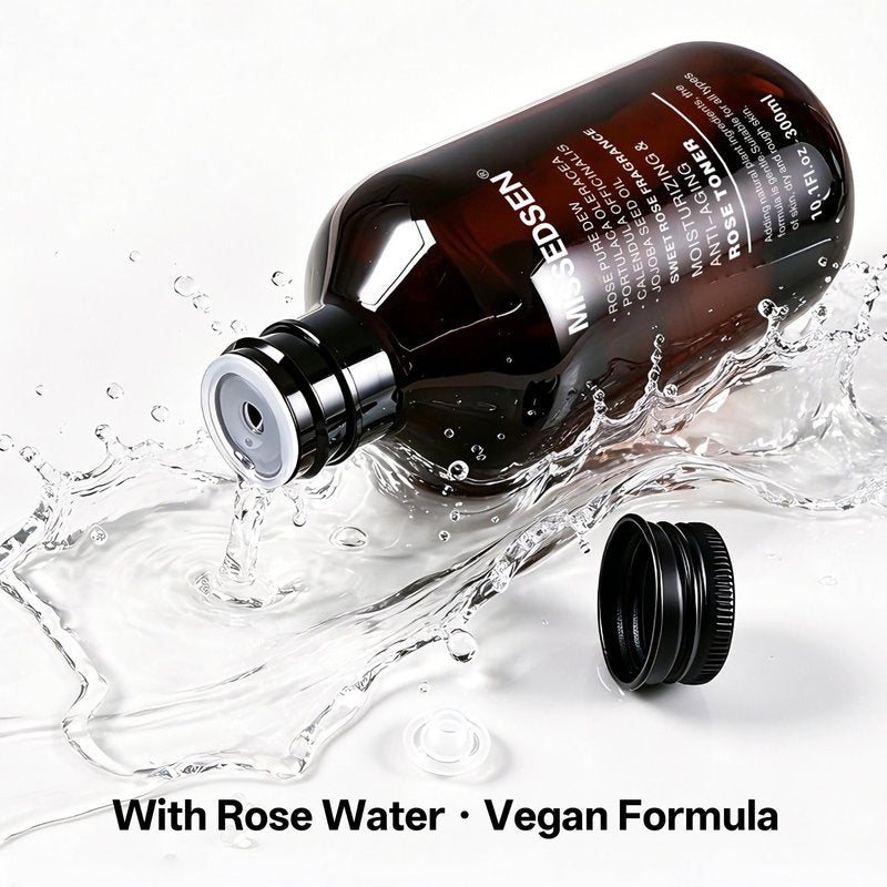 MISSEDSEN Rose Water Face Toner, Moisturizing & Anti-Aging for All Skin Types (13.5Fl oz)