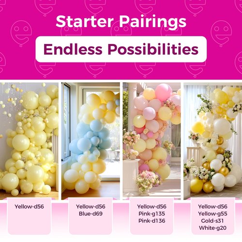 Bezente Pastel Yellow Balloons 18 Inch - 30 Pack Large Thick Yellow Balloons Big Round Light Yellow Latex Balloons for Birthday Bridal Shower Wedding Sunflower Party Decorations