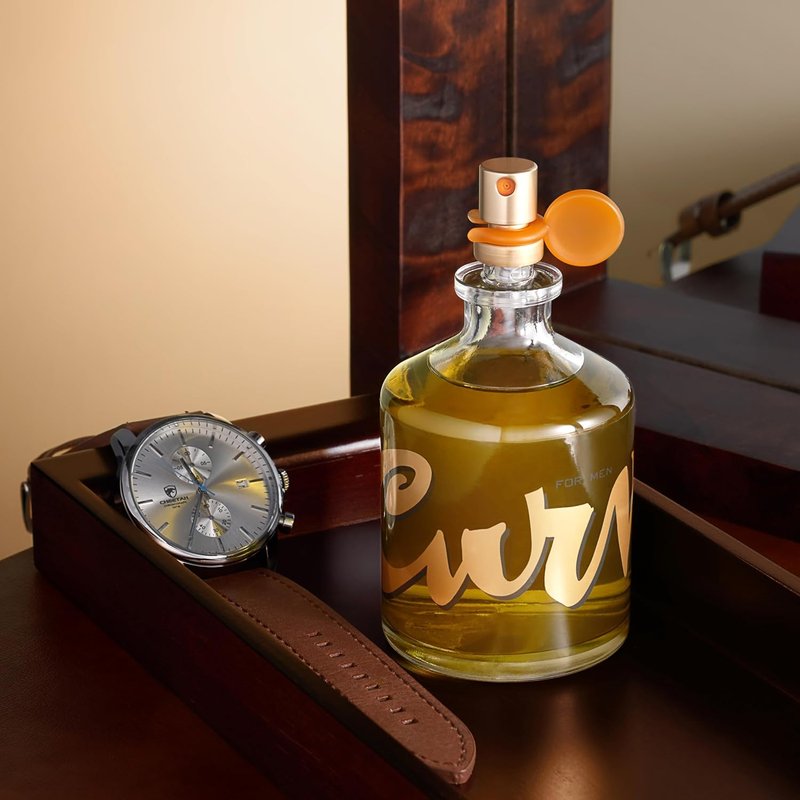 Curve Men's Cologne - Spicy Wood Magnetic Fragrance Spray for Day or Night | 6.8 Fl Oz