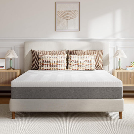 Novilla King Size Mattress - 10 Inch Gel Memory Foam for Pressure Relief & Cool Sleep | CertiPUR-US Certified