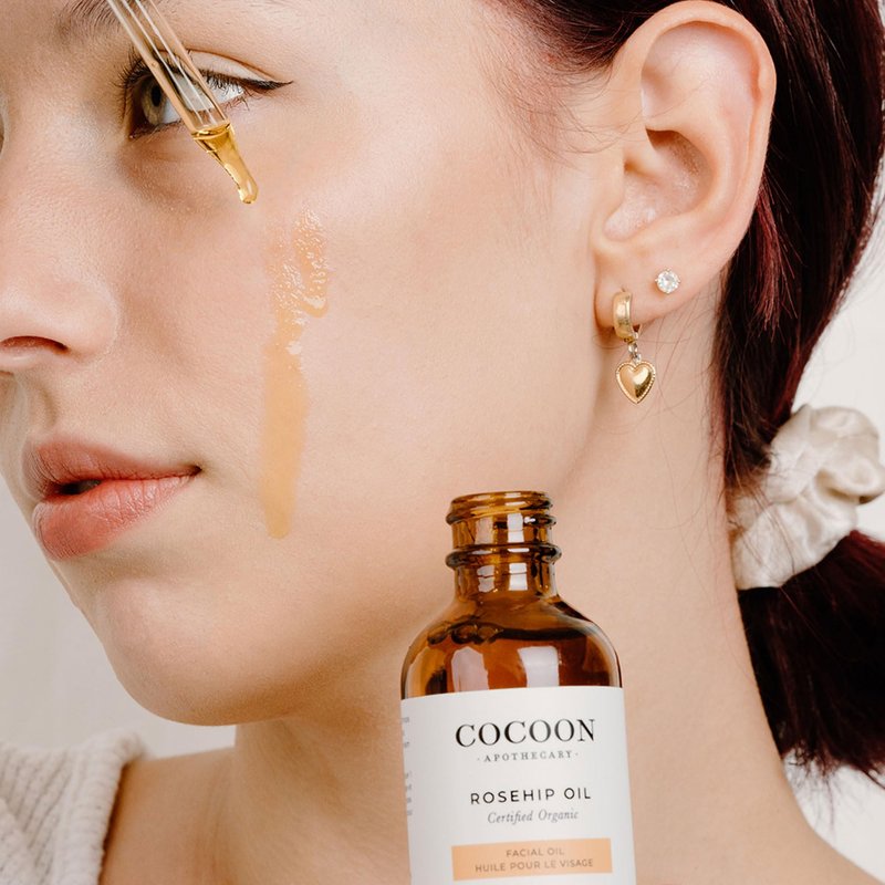 COCOON APOTHECARY Argan Oil Facial Oil, Ecocert Cosmos Organic, Protect + Soothe + Firm Skin, Rich in Vitamin E, Maintain Hydration, Soft + Smooth + Silky Skin, Organic Argan Oil, 2 fl oz