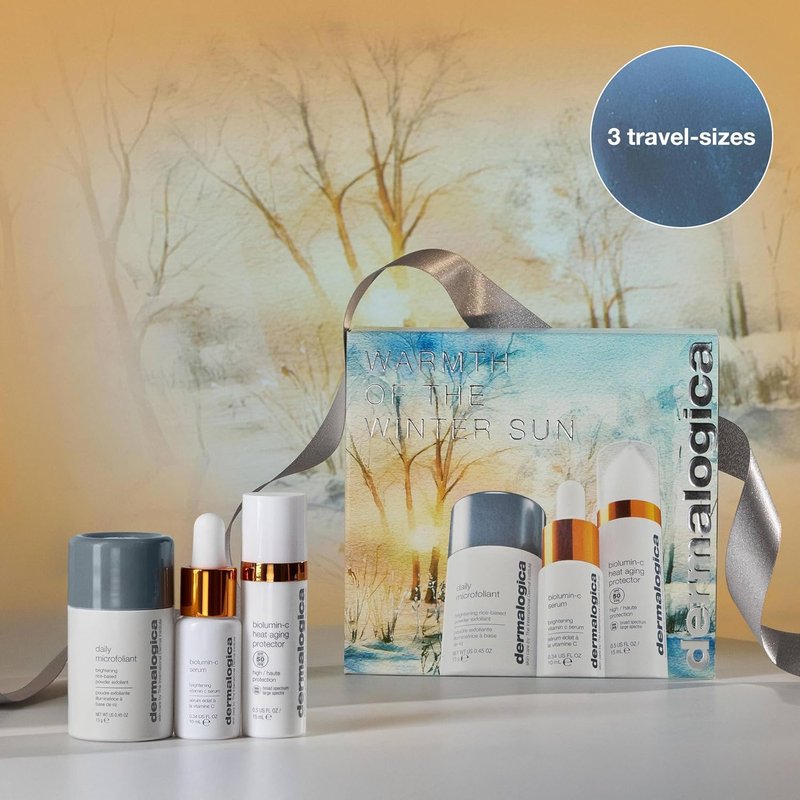 Dermalogica Travel-Sized Skin Care Set | Exfoliants, Serum & SPF Moisturizer for Radiant Skin