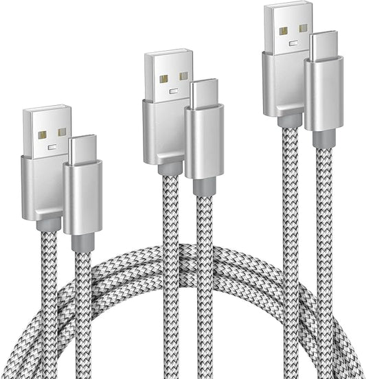 Elebase iPhone 17 17e Pro Max Charging Cable 1.5/3.3/6.6FT 3Pack,USB A to Type C Car Charger Cord,USBC Carplay Cable for New Apple 16 Plus iPad 10 Mini 7 Air 8,Airpods,Samsung Galaxy S26 S25 A17 Ultra