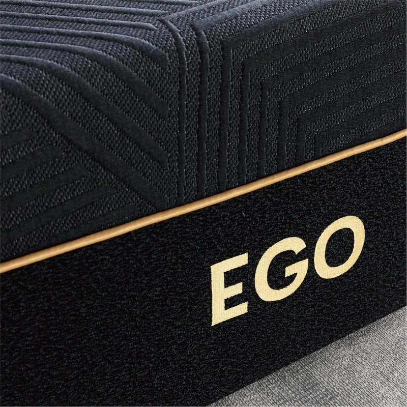 MLILY EGOHOME 14 Inch Queen Memory Foam Mattress for Back Pain, Cooling Copper Gel Bed in a Box, Foam Made in USA, CertiPUR-US Certified, Therapeutic Medium Firm, 60x80x14 Black