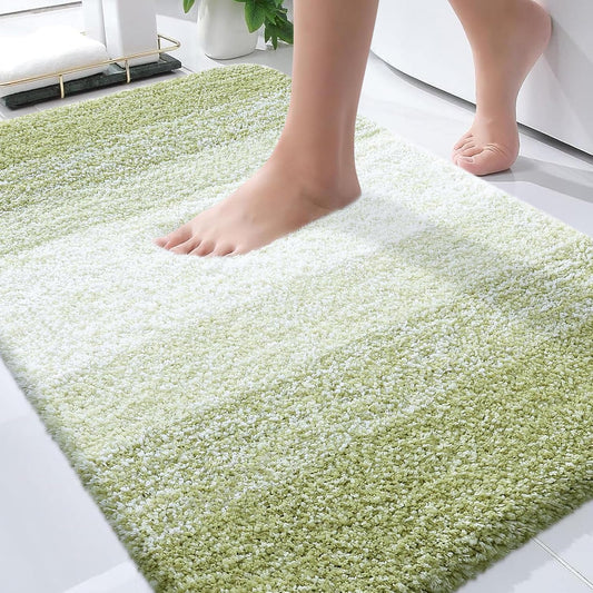 OLANLY Bathroom Rugs - Extra Soft Microfiber Mat, Quick Dry & Machine Washable | 36x24 Mustard Yellow