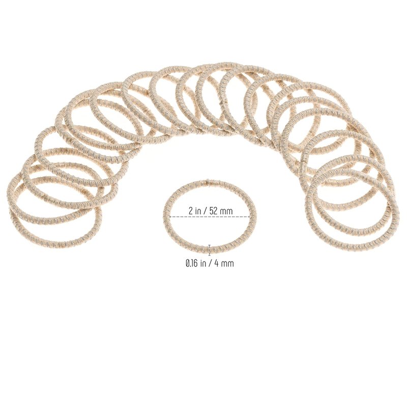 Blonde Hair Ties - 18 Pcs No Slip Elastic Hair Ties for Thick Hair | Pearl Blonde Slide Proof Holders