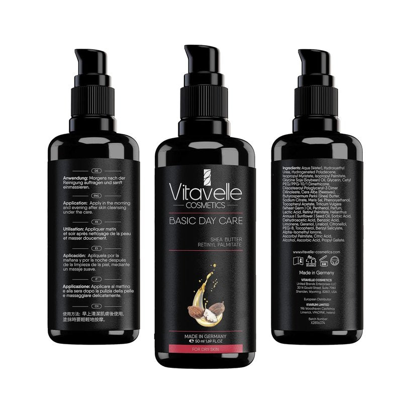 VITAVELLE Rich Face Cream for Dry Skin - Nourishing Daily Moisturizer with Shea Butter | 1.69 Fl Oz