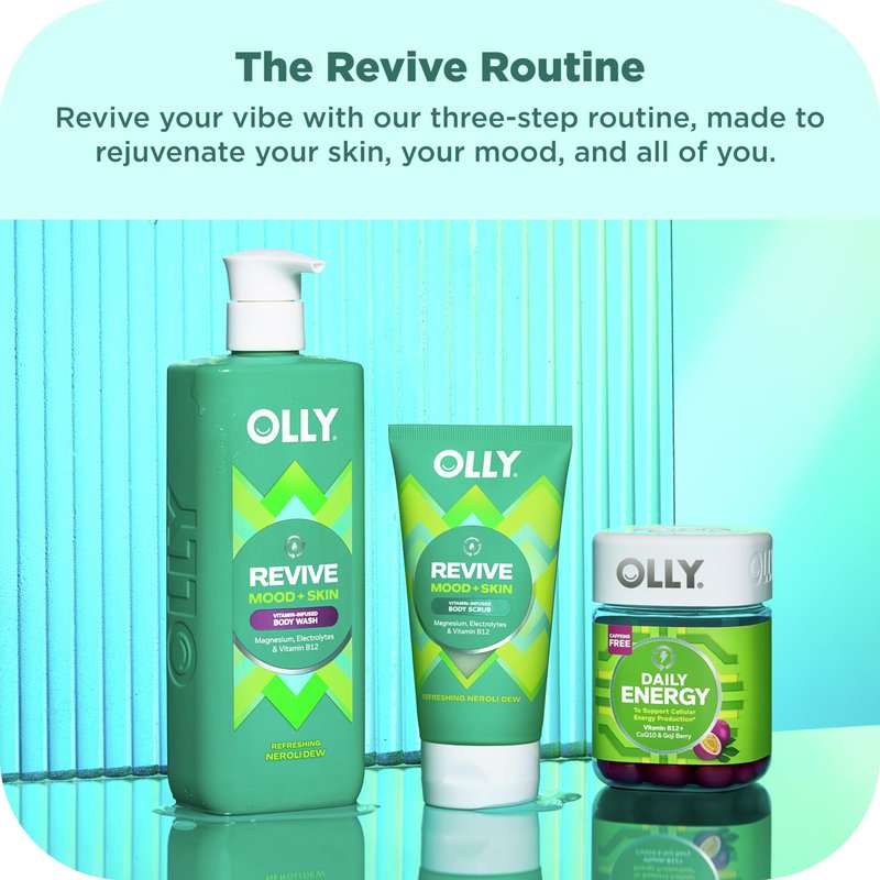 OLLY Body Wash Mixed Pack 4 Count to Restore Skin barrier & Hydrate skin 3 oz