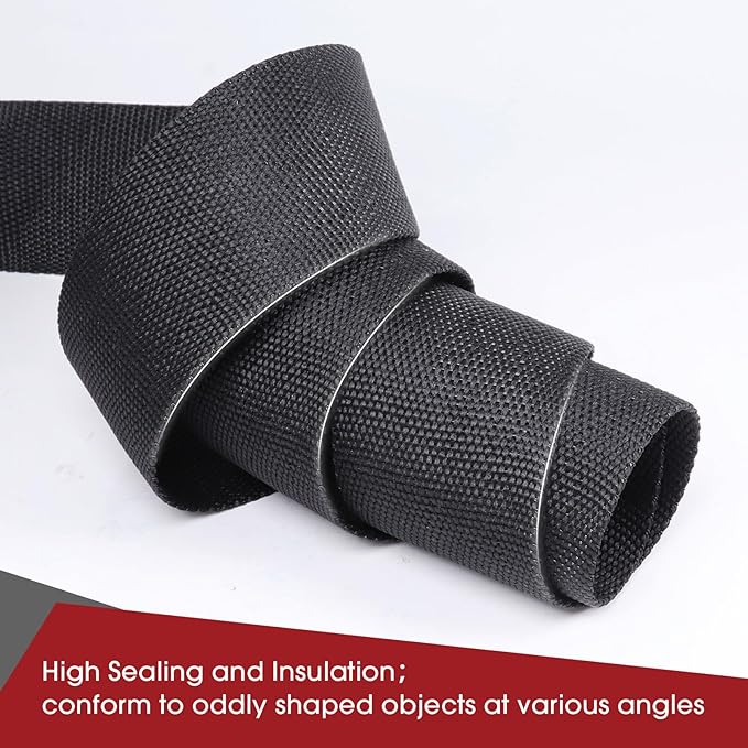 BuyUneed Braided Sleeving 2:1 Shrinkable Fabric Heat Shrink Tubing- Abrasion Protection Flexibility Wiring Harness Cable Sheath (1/2" ID, 30ft)