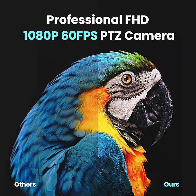iuZee AI Auto Tracking PTZ Camera 3G-SDI/USB3.0/HDMI/LAN PoE 30X Optical and 8X Digital Zoom Live Streaming Camera 1080P 60FPS for Church Services Worship Education Events vMix OBS YouTube