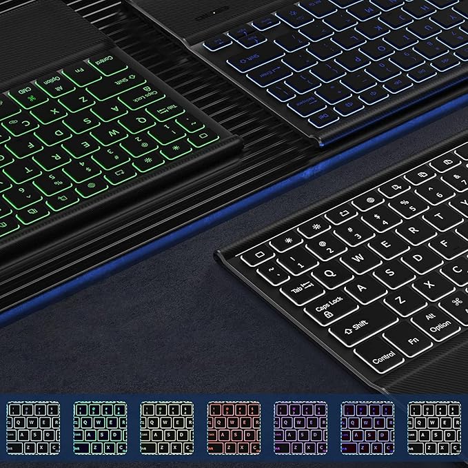 Sahara - Navigate Series Keyboard Case with Track Pad for iPad Air 11" (M2 2024, M3 2025 & M4 2026), Black, (TB00425)